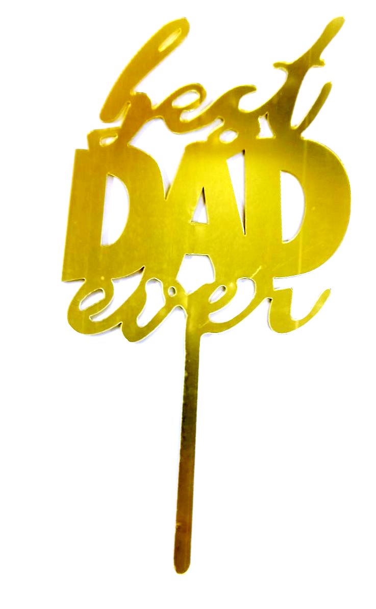 Cake Topper Best Dad