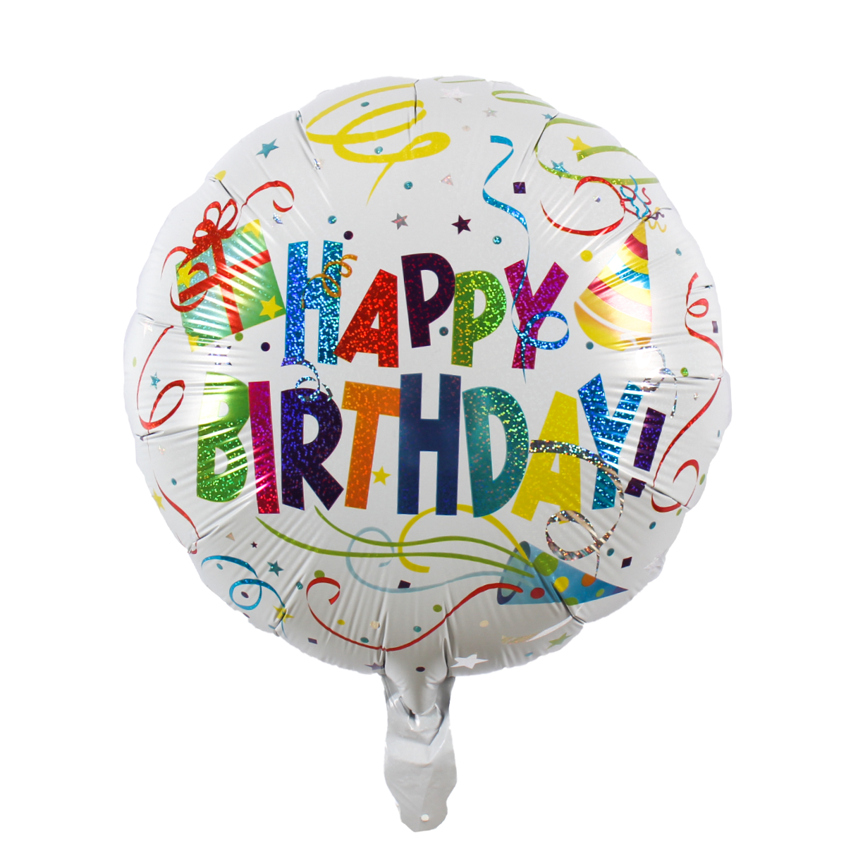 Foil Balloons Round & Stars Happy Birthday