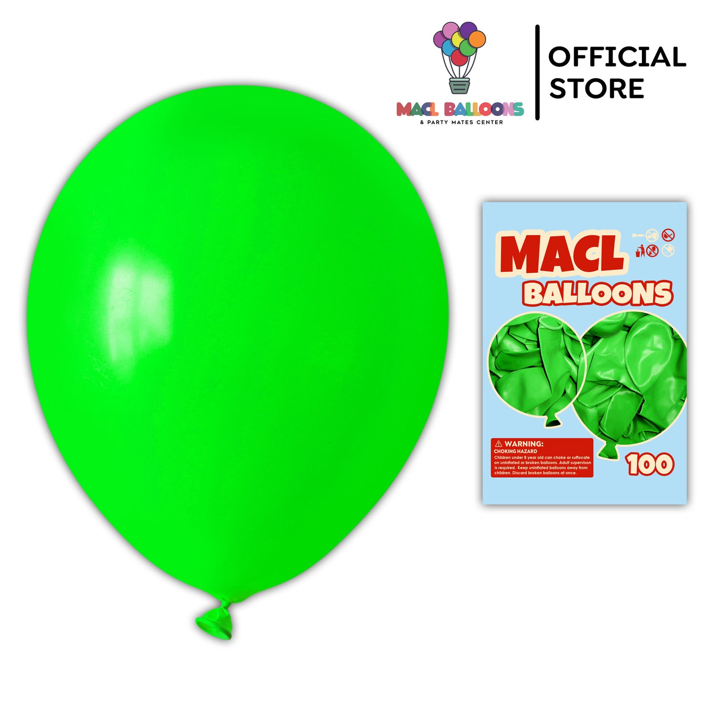 MACL Balloons Size 10 Outdoor (100pcs)