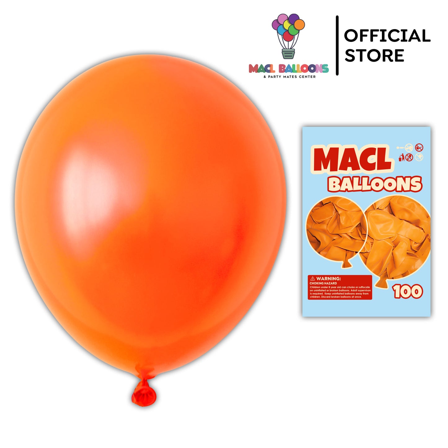 MACL Balloons Size 10 Outdoor (100pcs)