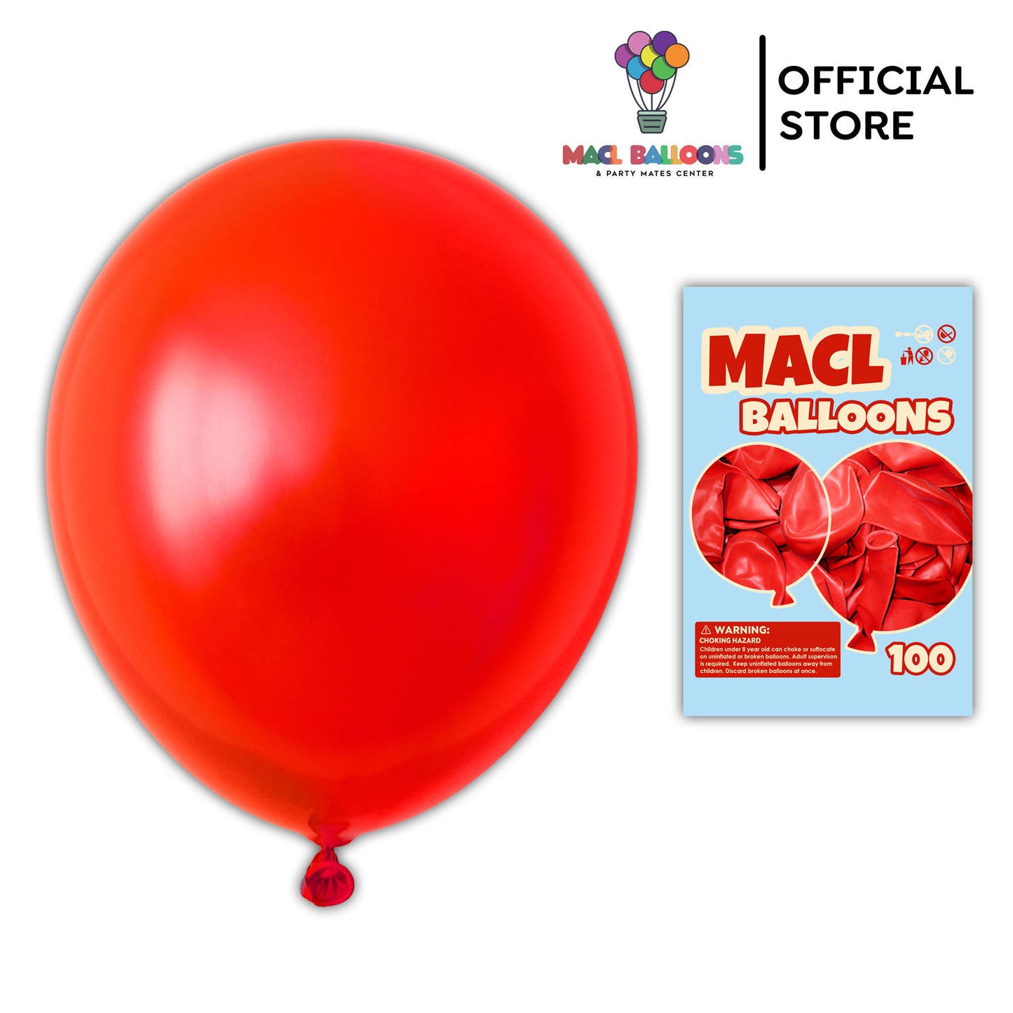 MACL Balloons Size 10 Outdoor (100pcs)