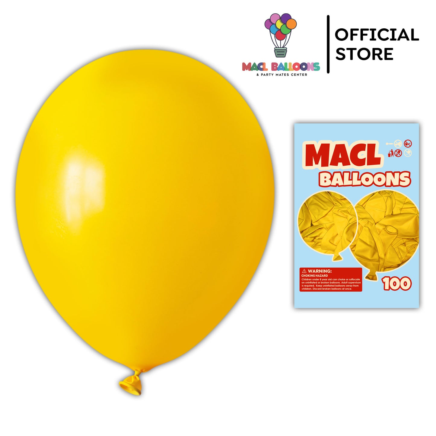 MACL Balloons Size 10 Outdoor (100pcs)