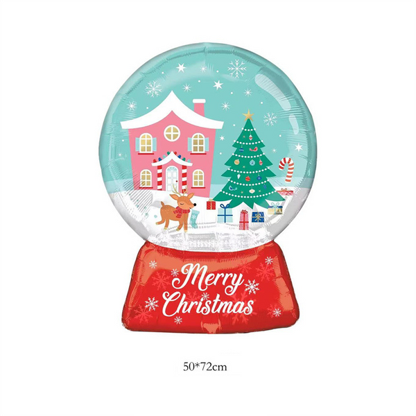 Christmas Snow Globe Foil Balloon