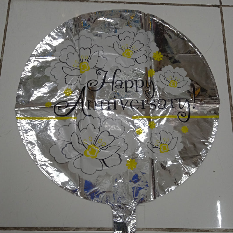 Foil Balloon Round Happy Anniversary