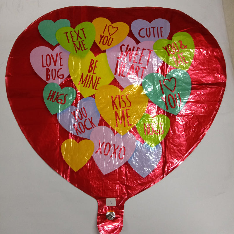 Foil Balloon I Love You Heart Design