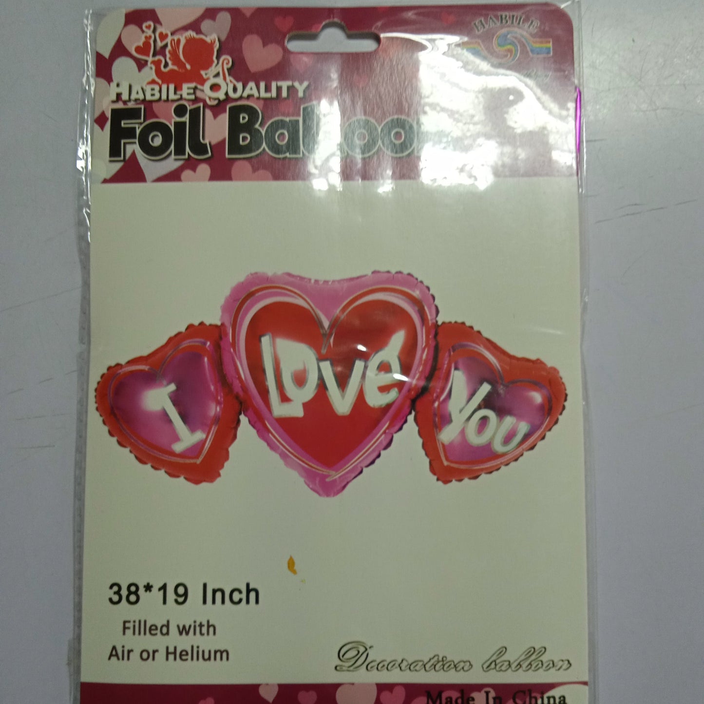 Foil Balloons I Love You Connecting