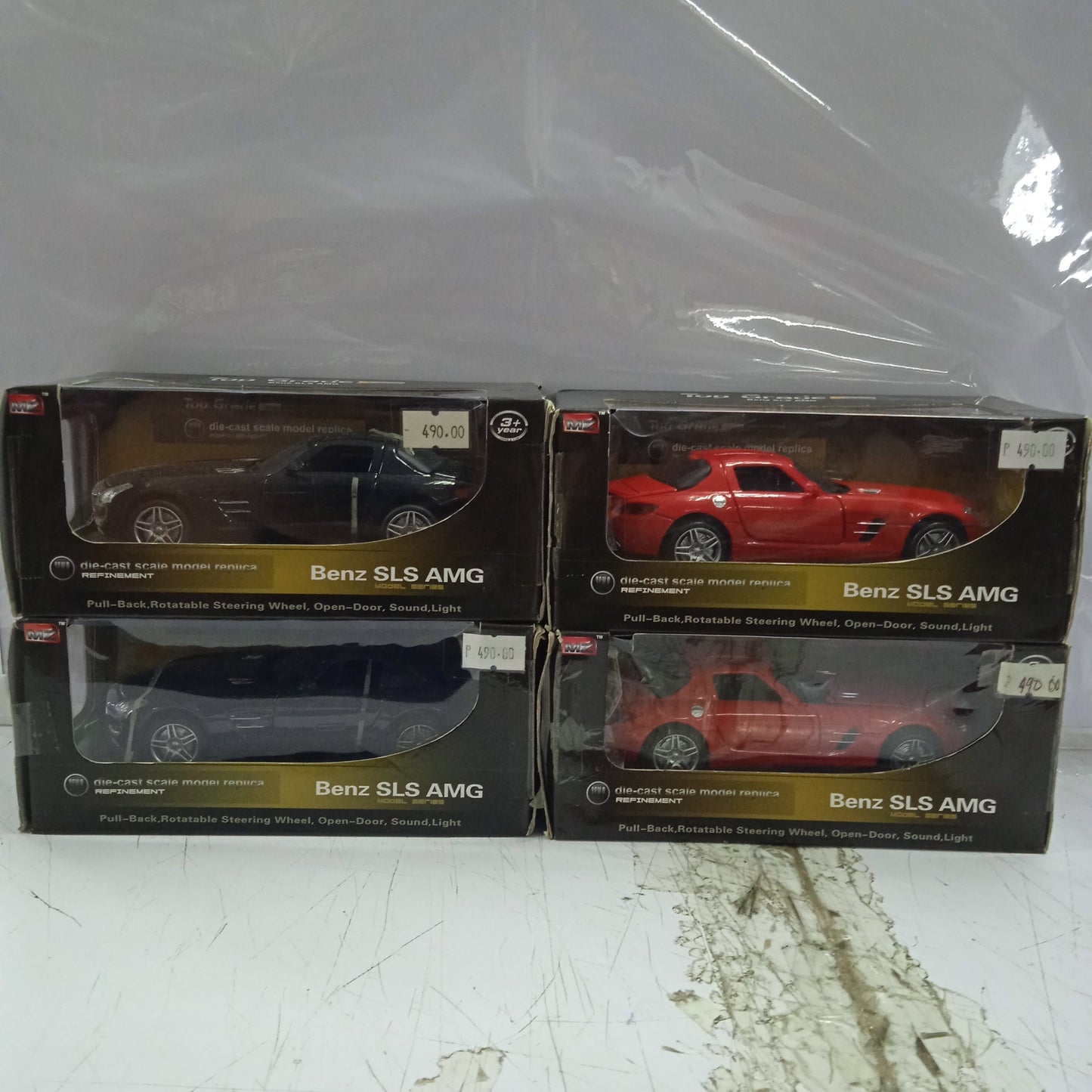 Toy Car Benz SLS AMG Black and Red