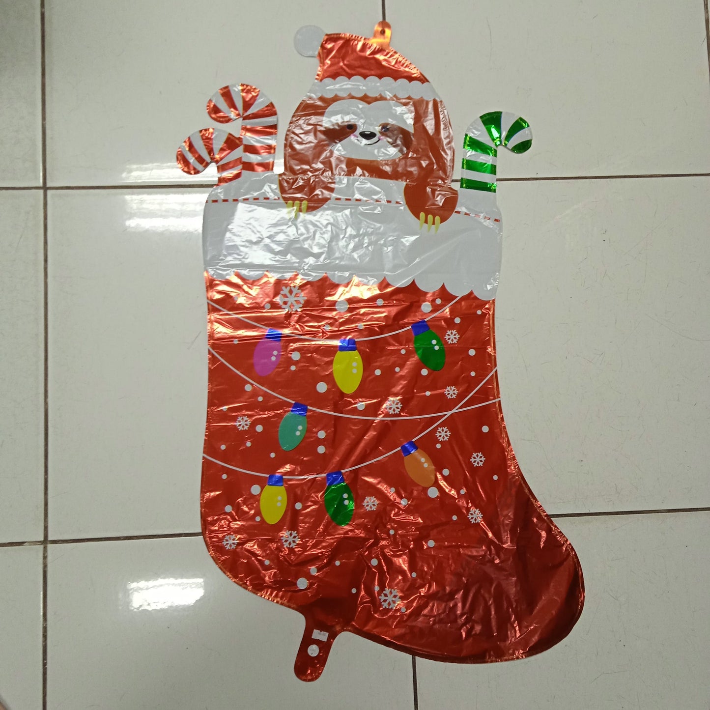 Foil Balloon Christmas Sock Big