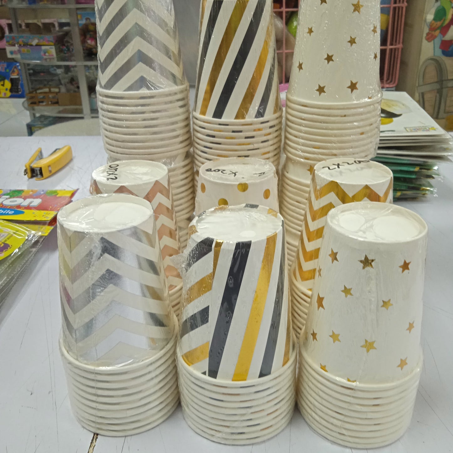 Paper Cups Metallic Print (10pcs)