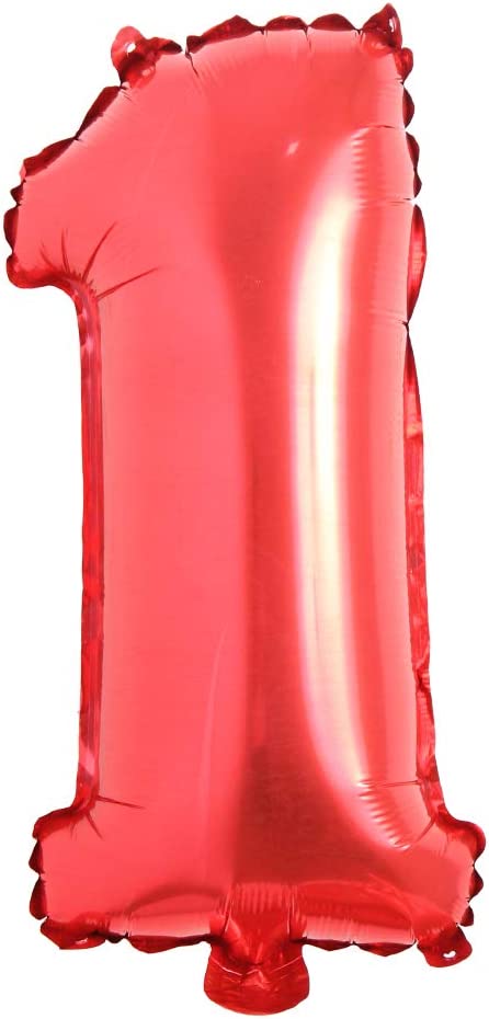 Foil Number Balloon (1FT) Red