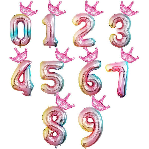 Balloon Foil Number