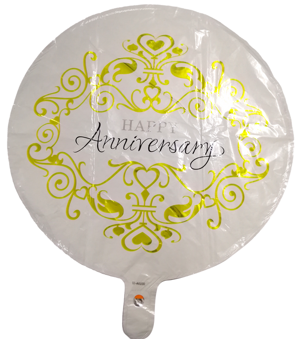 Foil Balloon Round Happy Anniversary