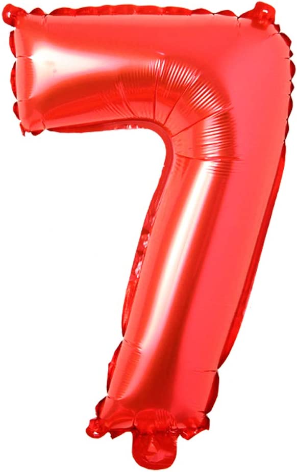 Foil Number Balloon (1FT) Red