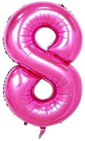 Foil Number Balloon (1FT) Pink