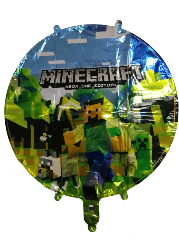 Foil Balloon Round Minecraft