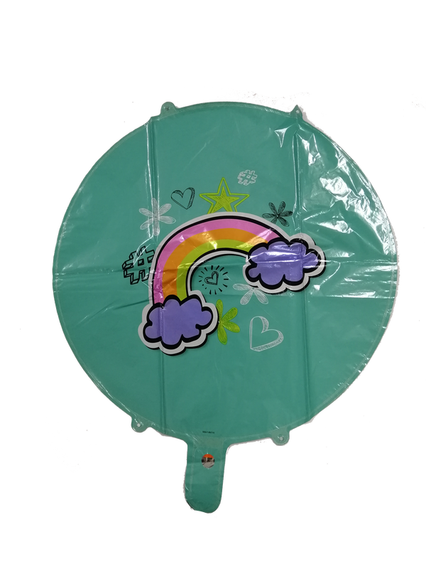 Foil Balloon Round Rainbow