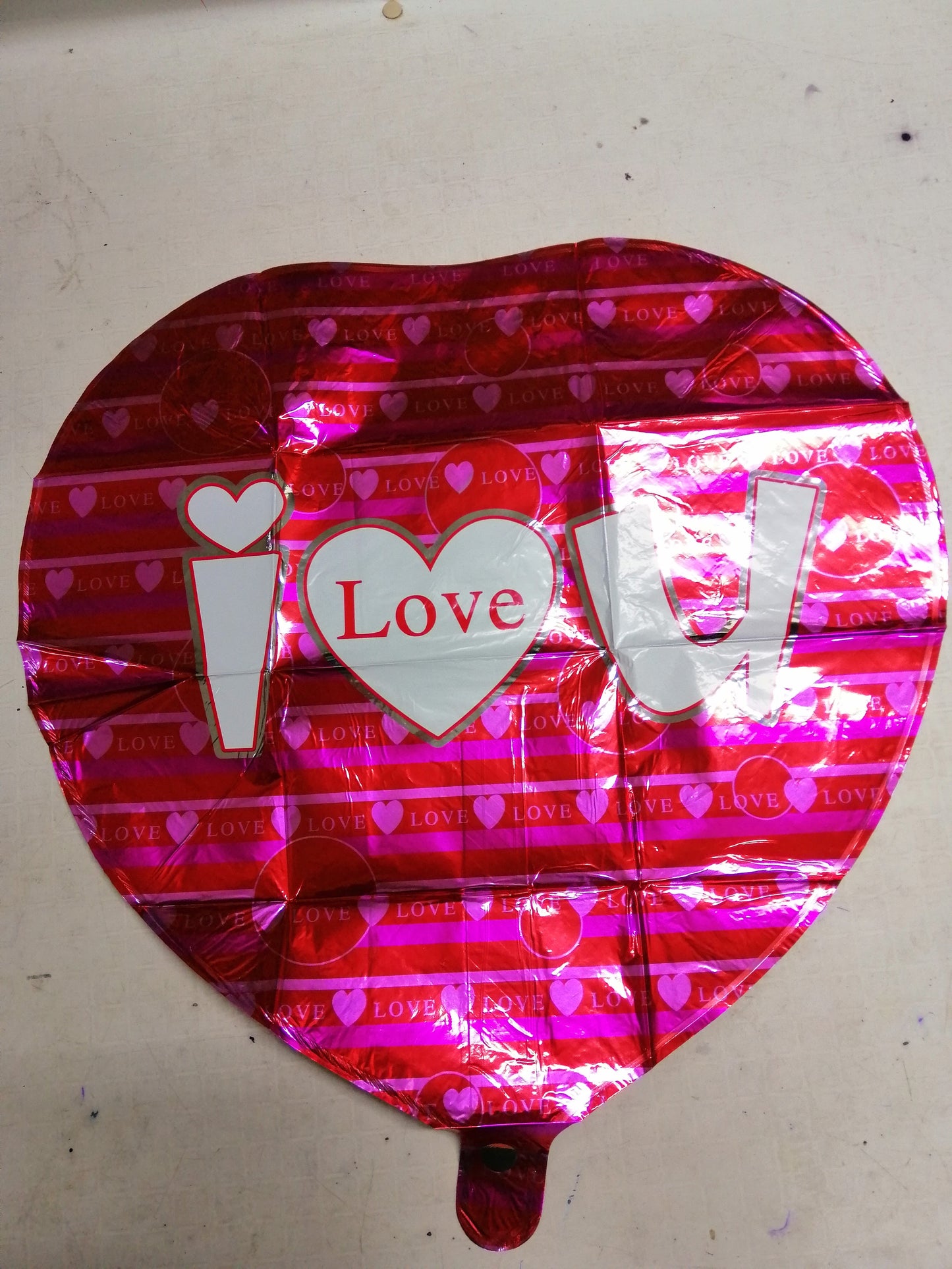 Foil Balloon I Love You Heart Design