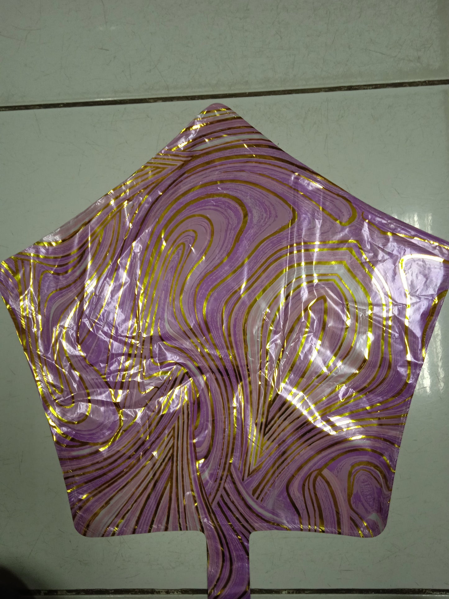 Foil Balloon Marble Star