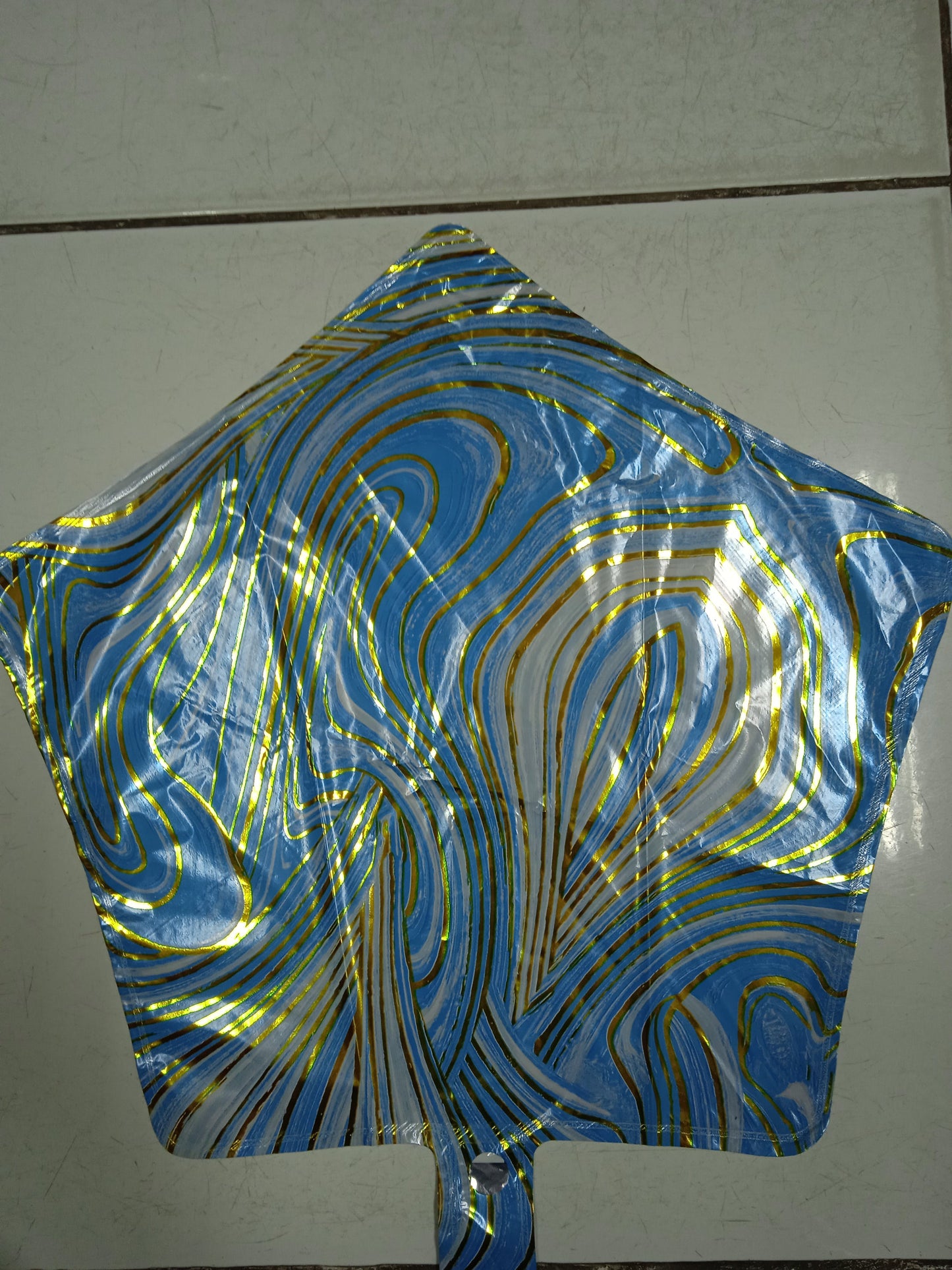 Foil Balloon Marble Star