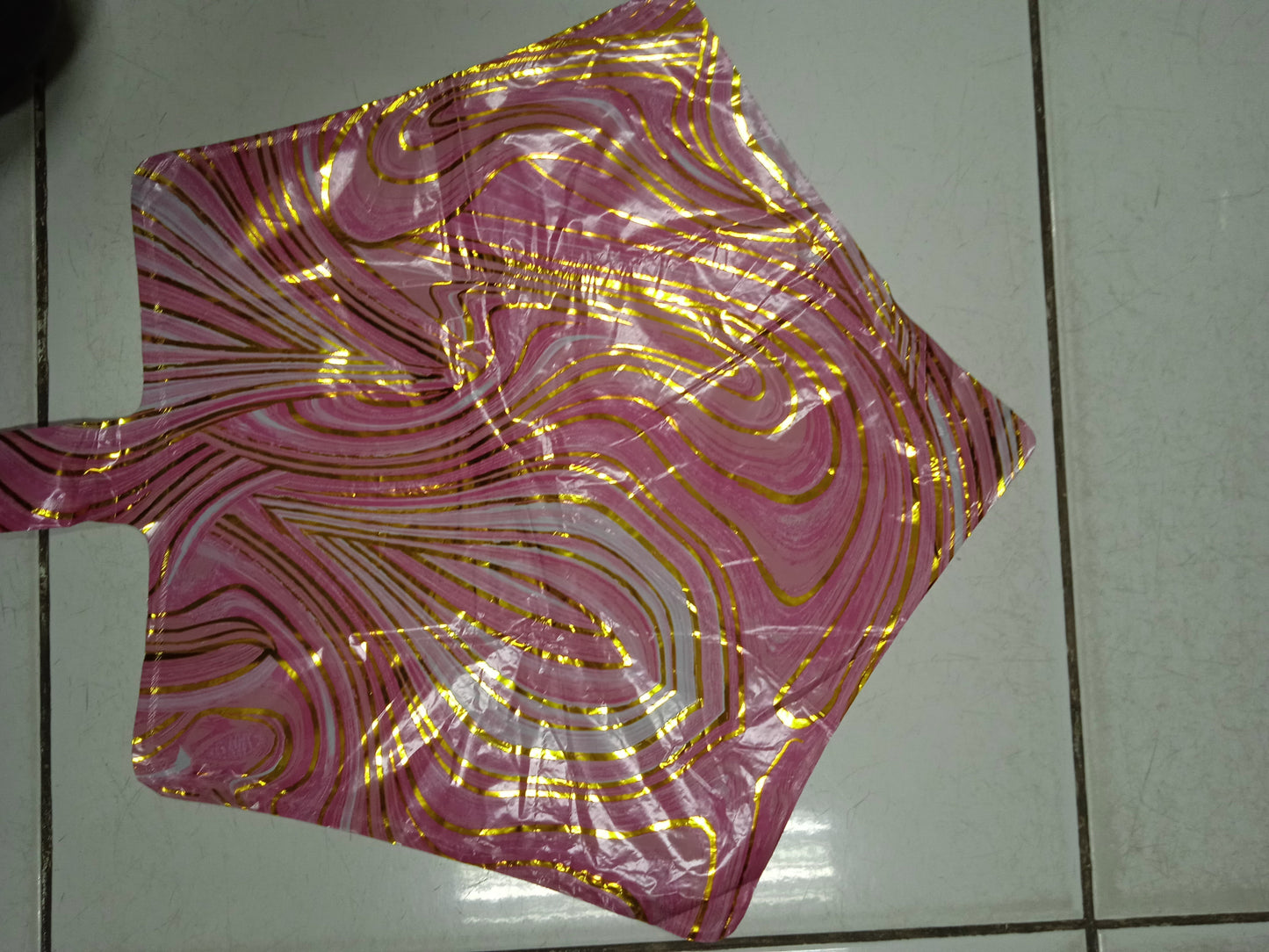 Foil Balloon Marble Star