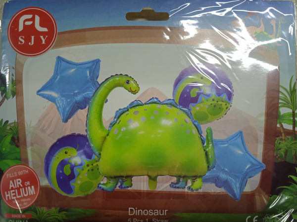 Foil Balloon Set (5in1) Dinosaur