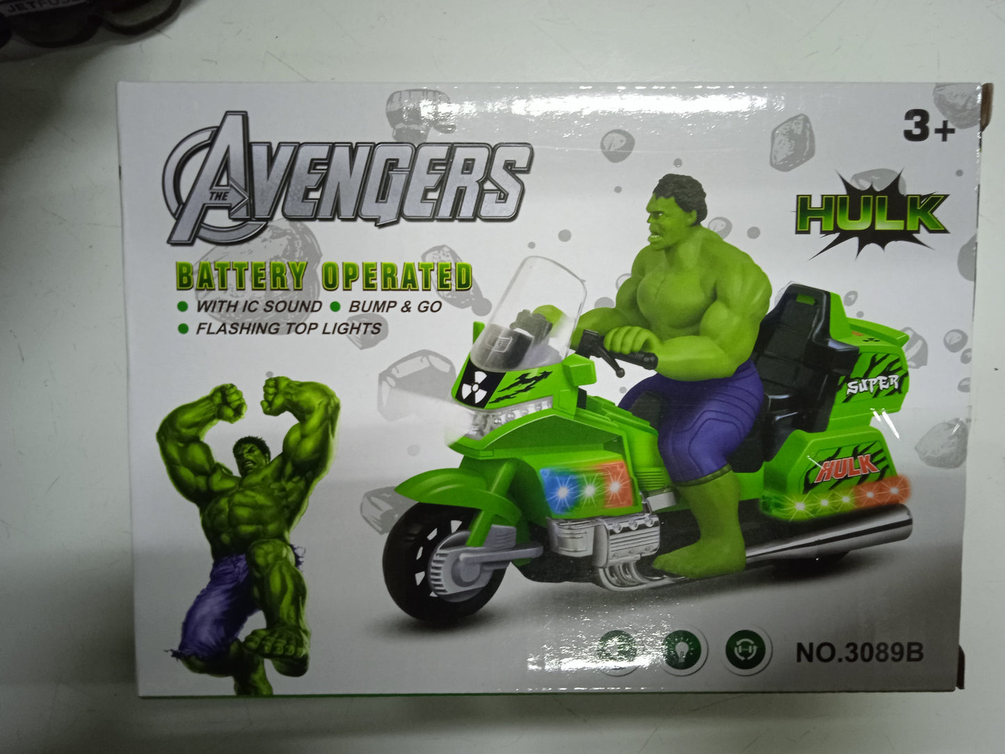 Toy Car Hulk Motorcycle