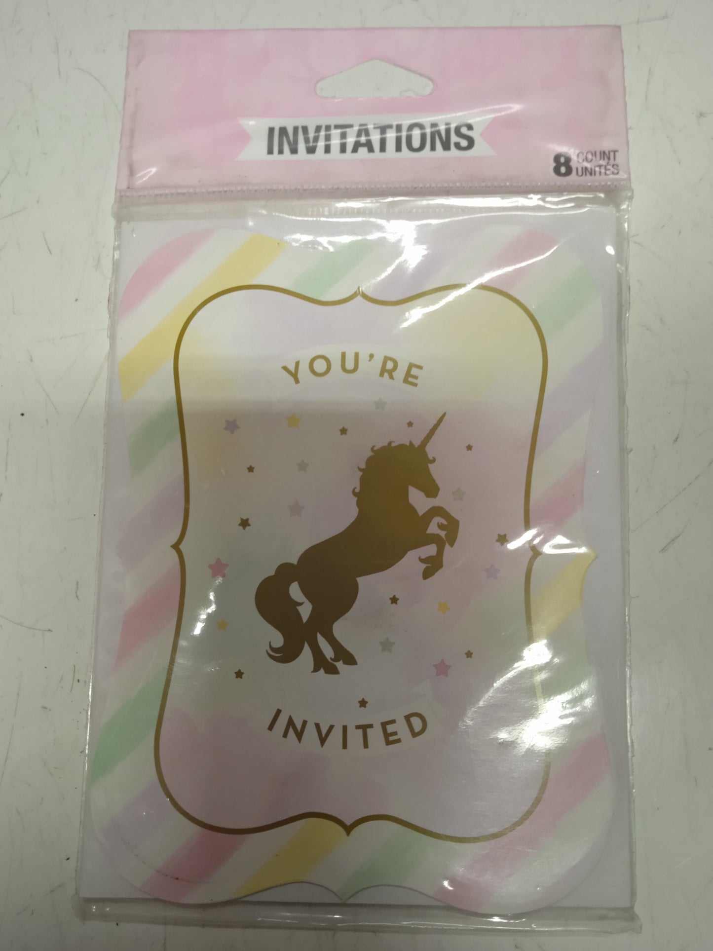 Invitation 8pcs. Unicorn