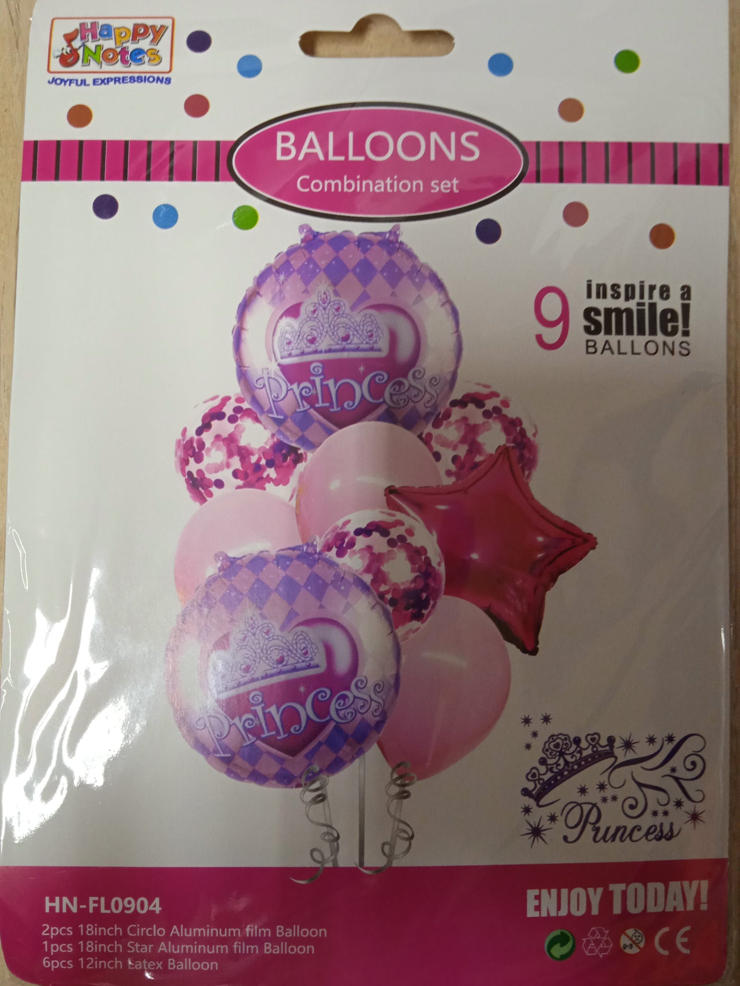 Foil Balloons Set 9 in1