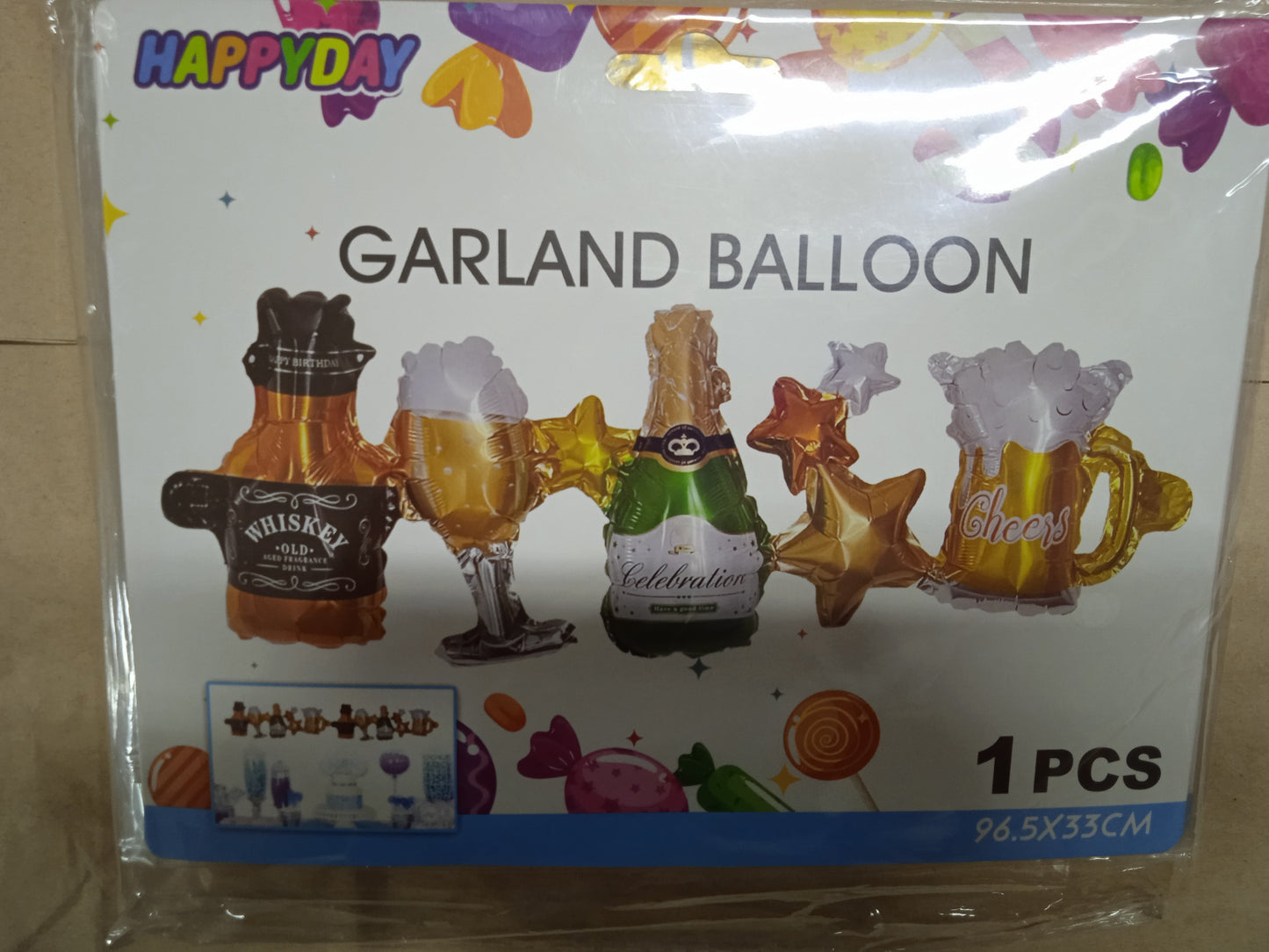 Garland Character Balloons Connected