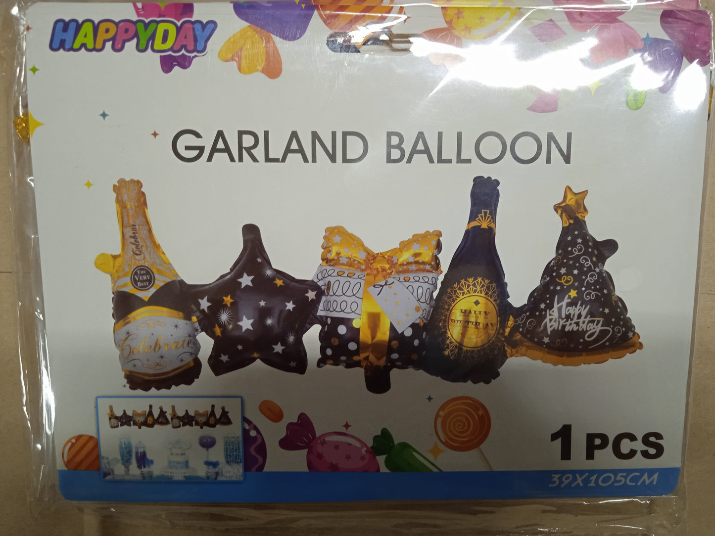 Garland Character Balloons Connected
