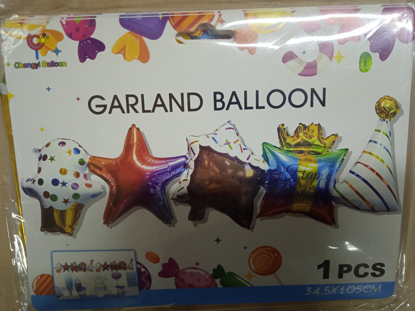 Garland Character Balloons Connected
