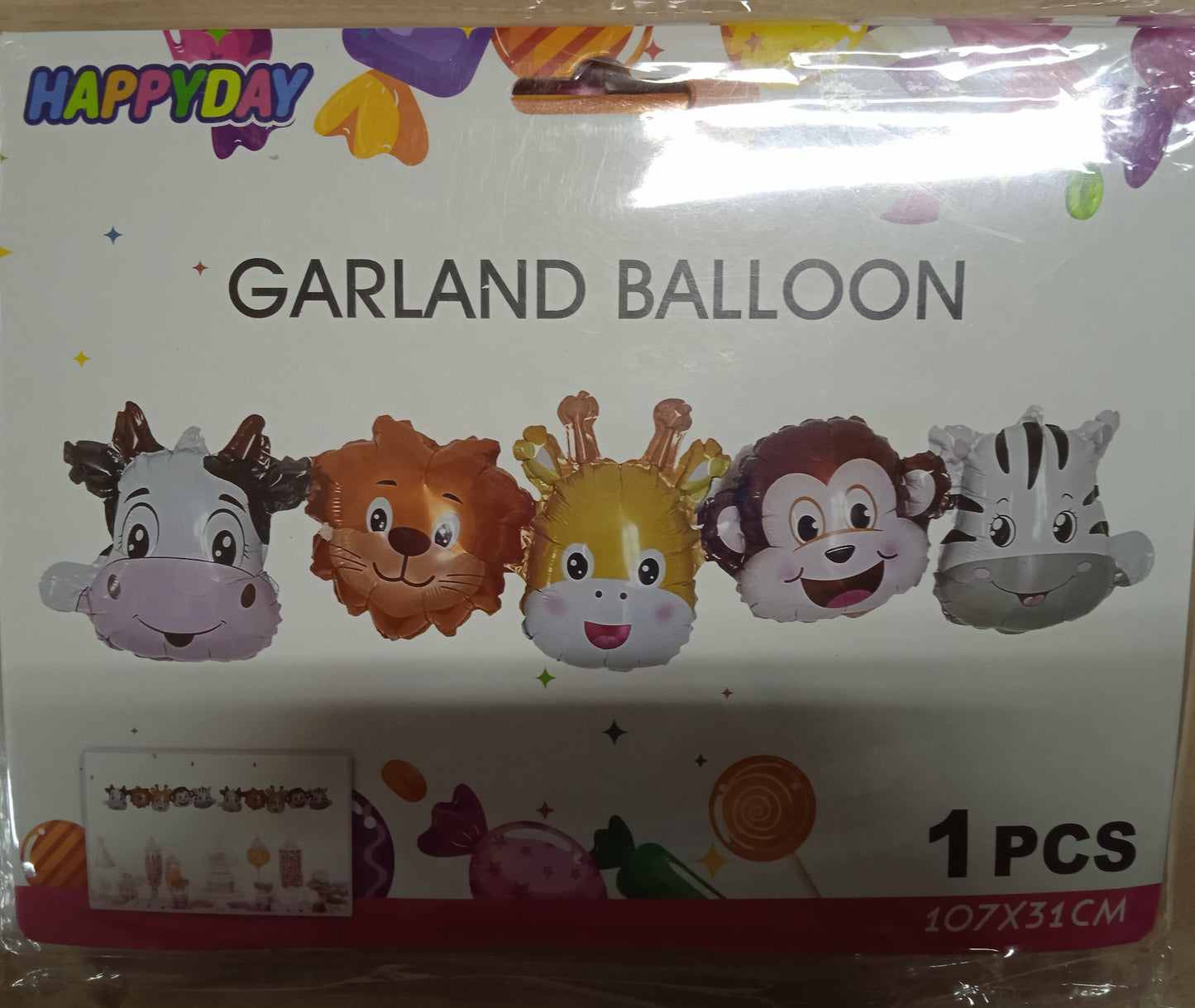 Garland Character Balloons Connected
