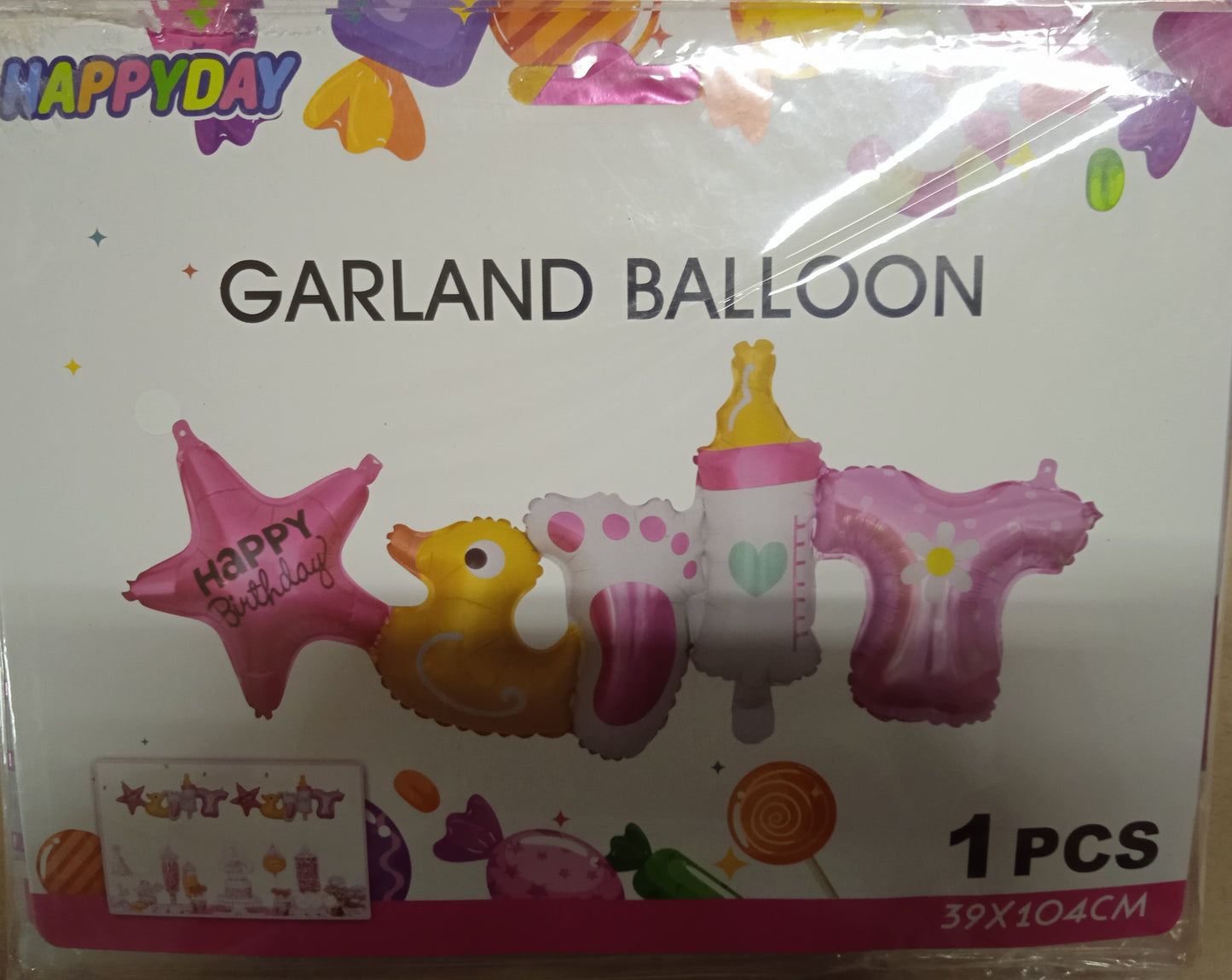 Garland Character Balloons Connected