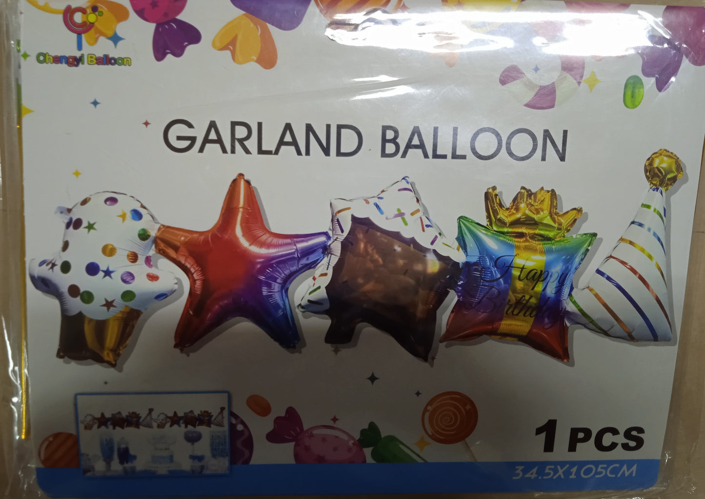 Garland Character Balloons Connected