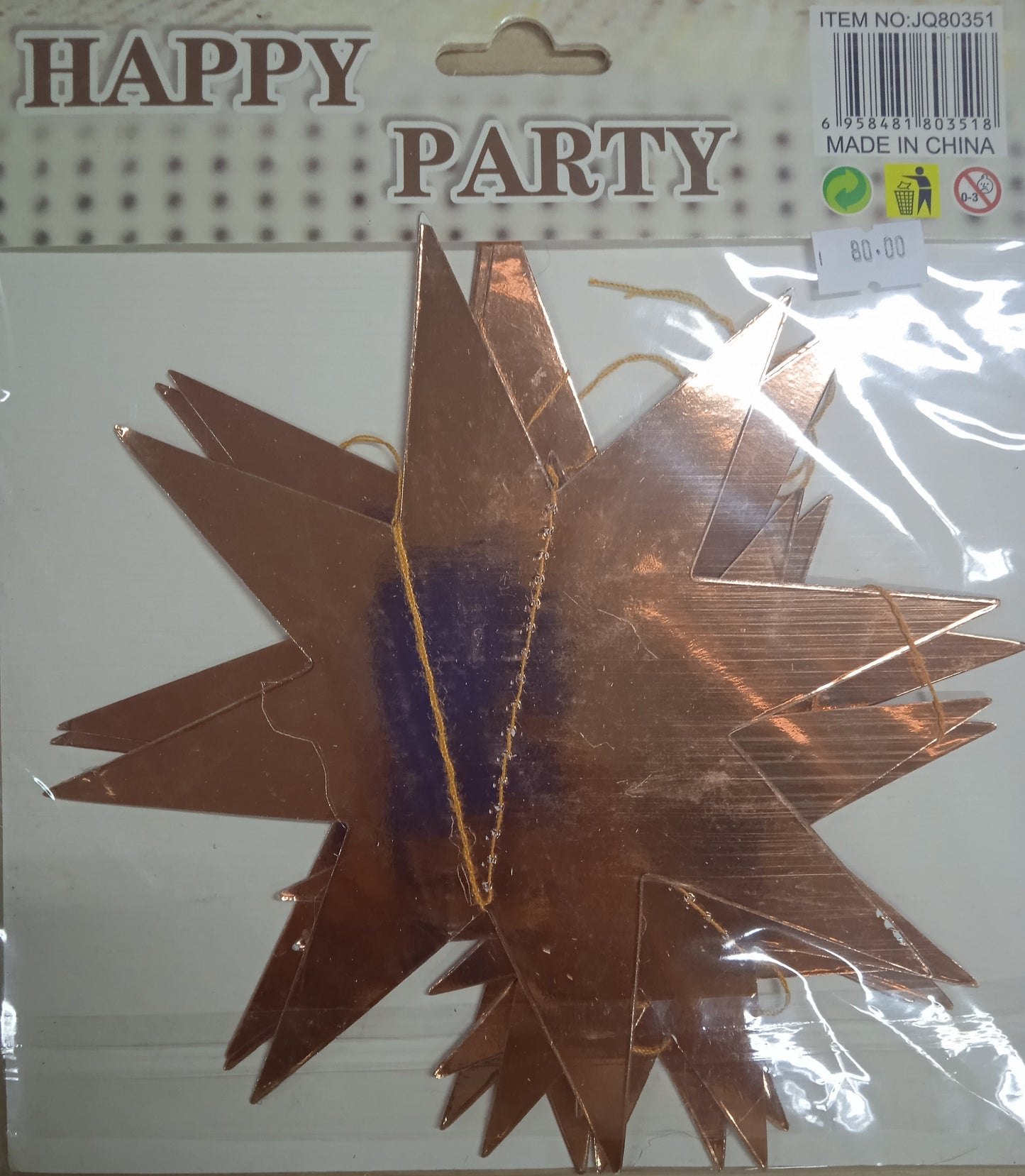 Décor Star Drop Metallic