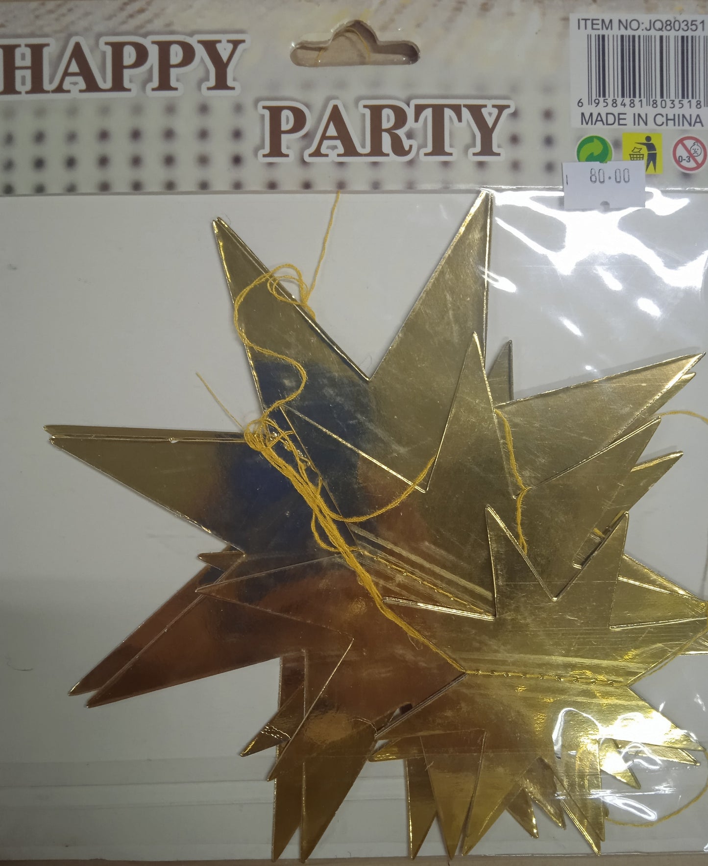 Décor Star Drop Metallic
