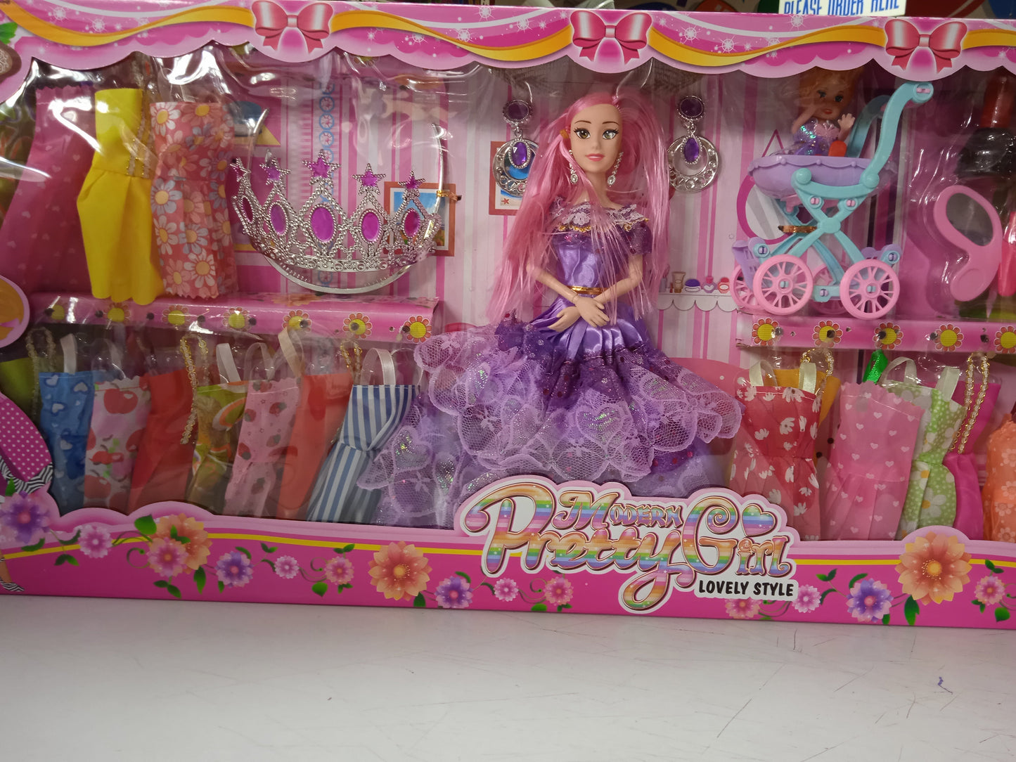 Doll Modern Pretty Girl with Crown