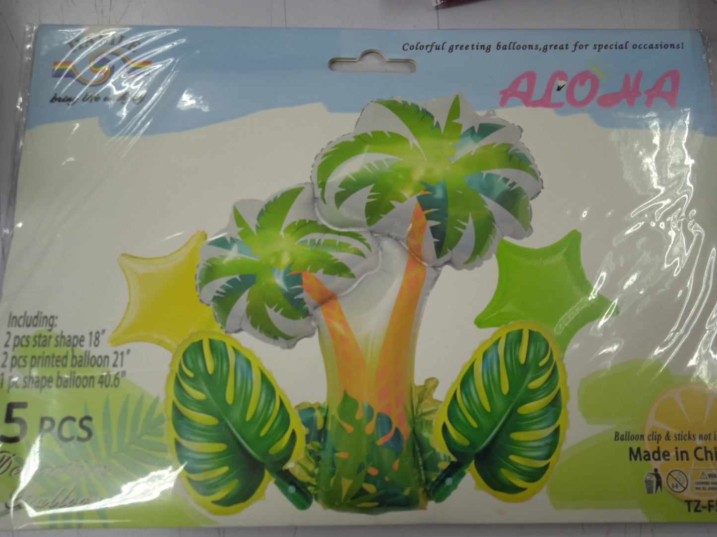 Foil Balloon Set (5in1) Coconut Tree