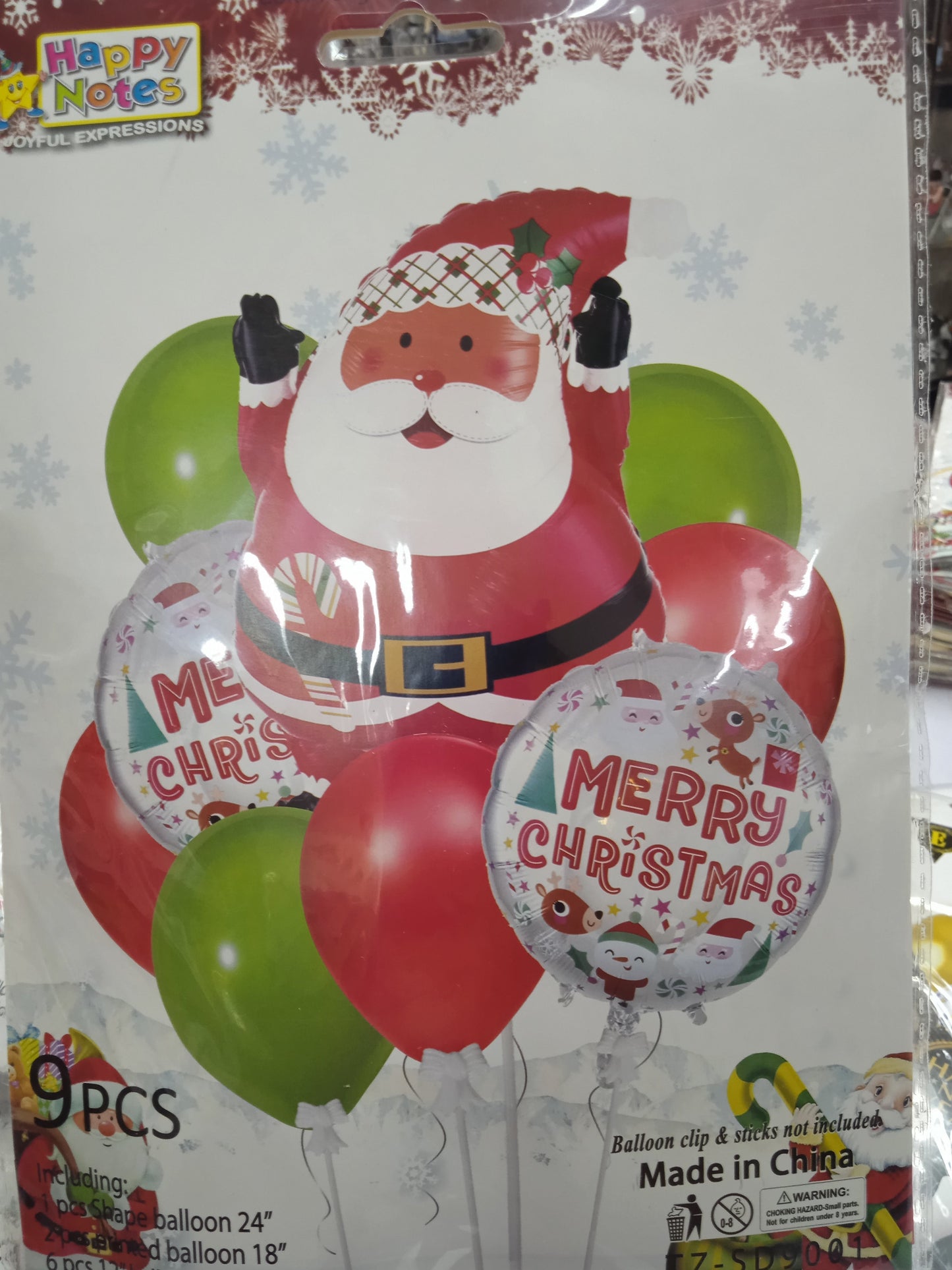 Foil Balloons Christmas Set (9in1)