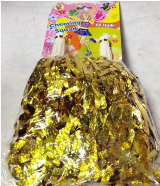 Cheer Pompoms Gold Color