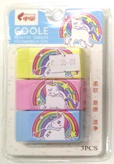 Eraser Unicorn Plastic