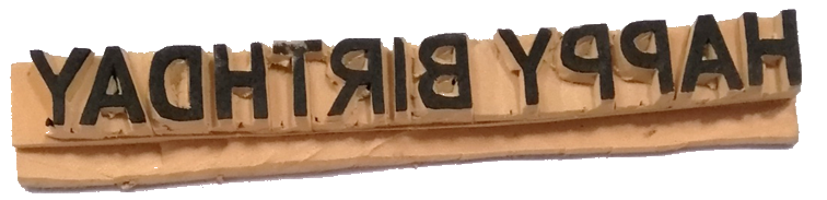 Rubber Stamp Headings Birthday