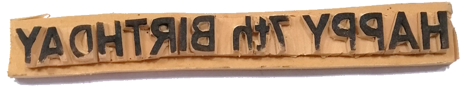 Rubber Stamp Headings Birthday