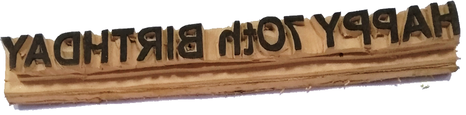 Rubber Stamp Headings Birthday