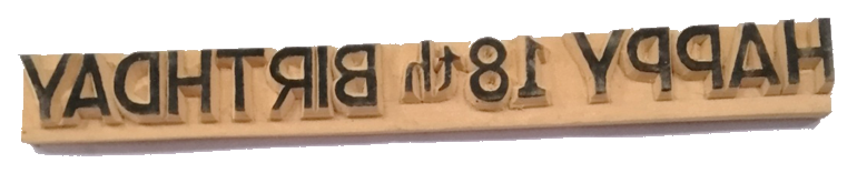 Rubber Stamp Headings Birthday