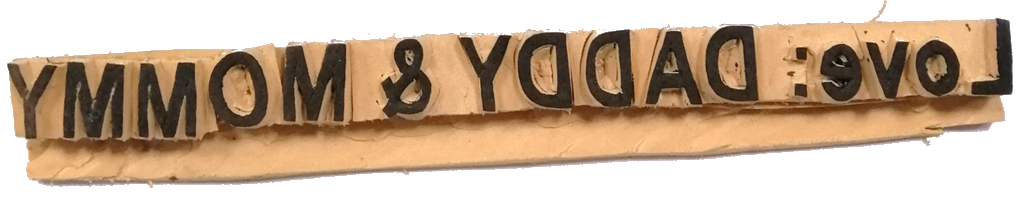 Rubber Stamp Headings Love & From