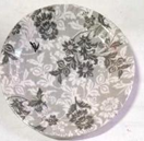 Paper Plate Flower Gray