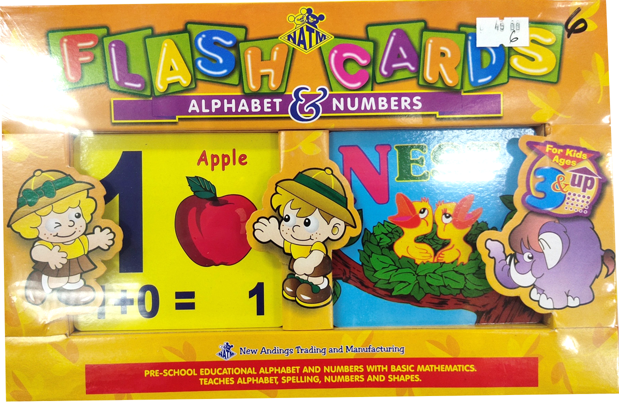 Educational Flash Cards Alphabet & Numbers