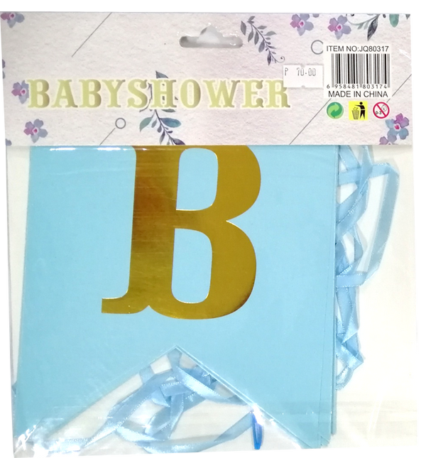 Banner Baby Shower Letter