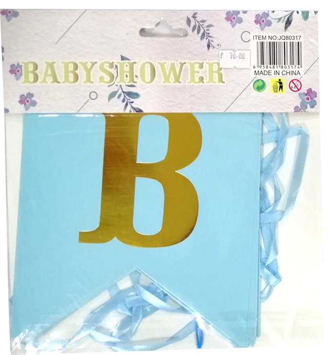 Banner Baby Shower Letter